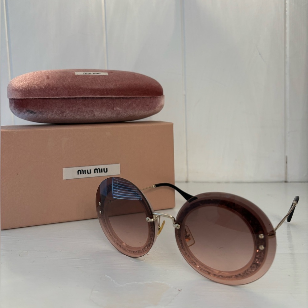 Miu Miu Sunglasses! Glitter pink!
